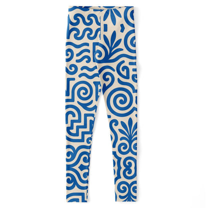 Greek Isles Leggings, front, flat lay