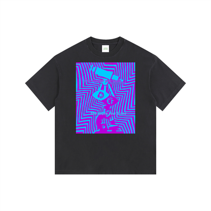 Eye Spy Oversized T-Shirt in Black by Rave Uniform