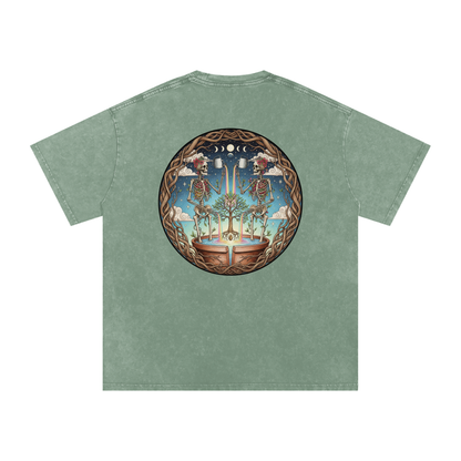 Flower Friends Oversized Vintage T-Shirt - Rave Streetwear View