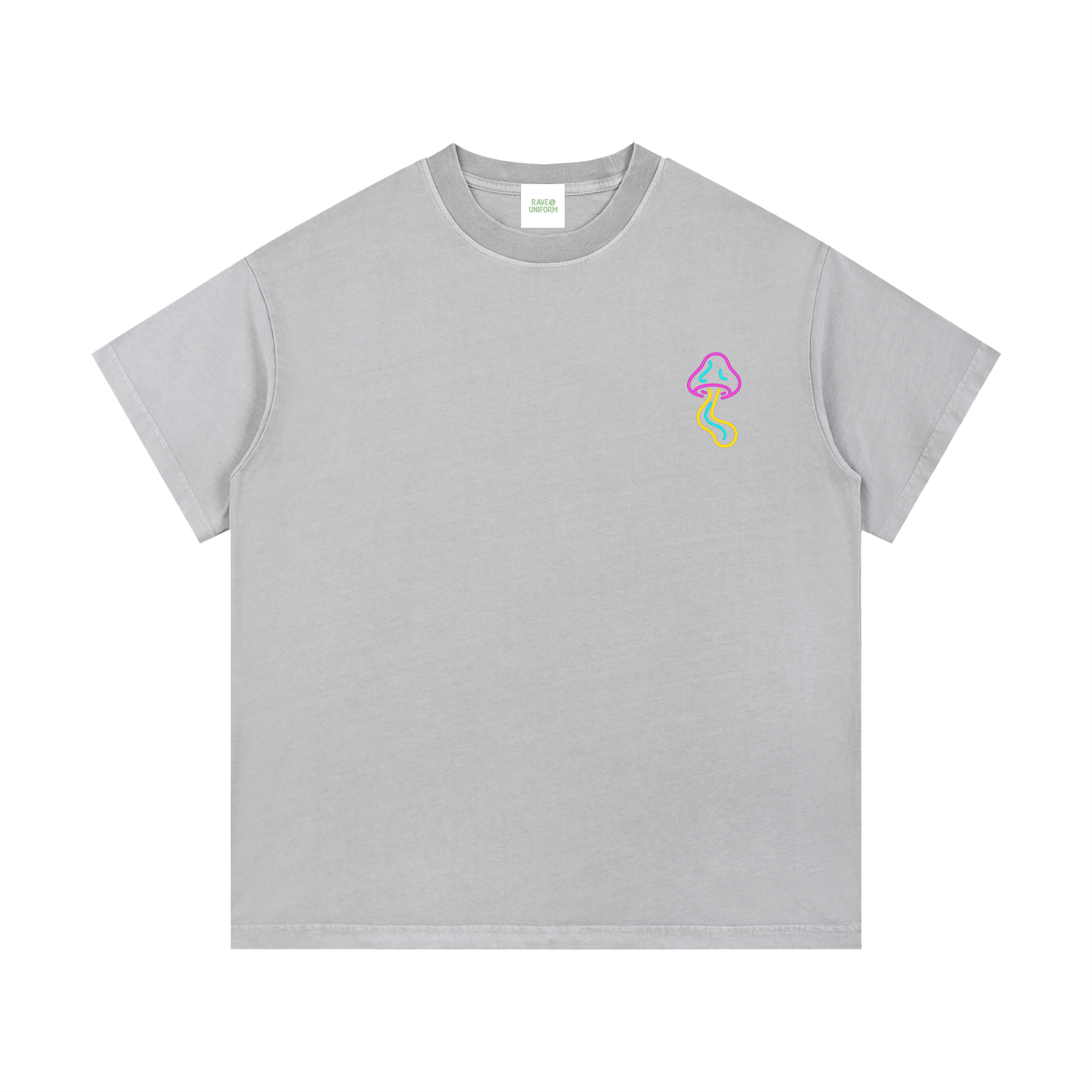 Glowing Mushroom T-Shirt - Rave Streetwear View