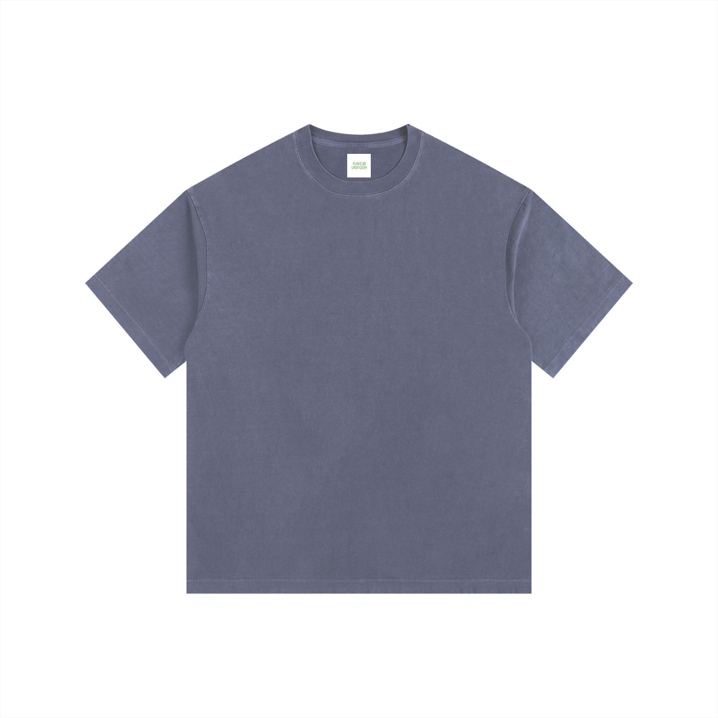 Who's B2B Oversized Shirt in Navy Blue detail view by Rave Uniform