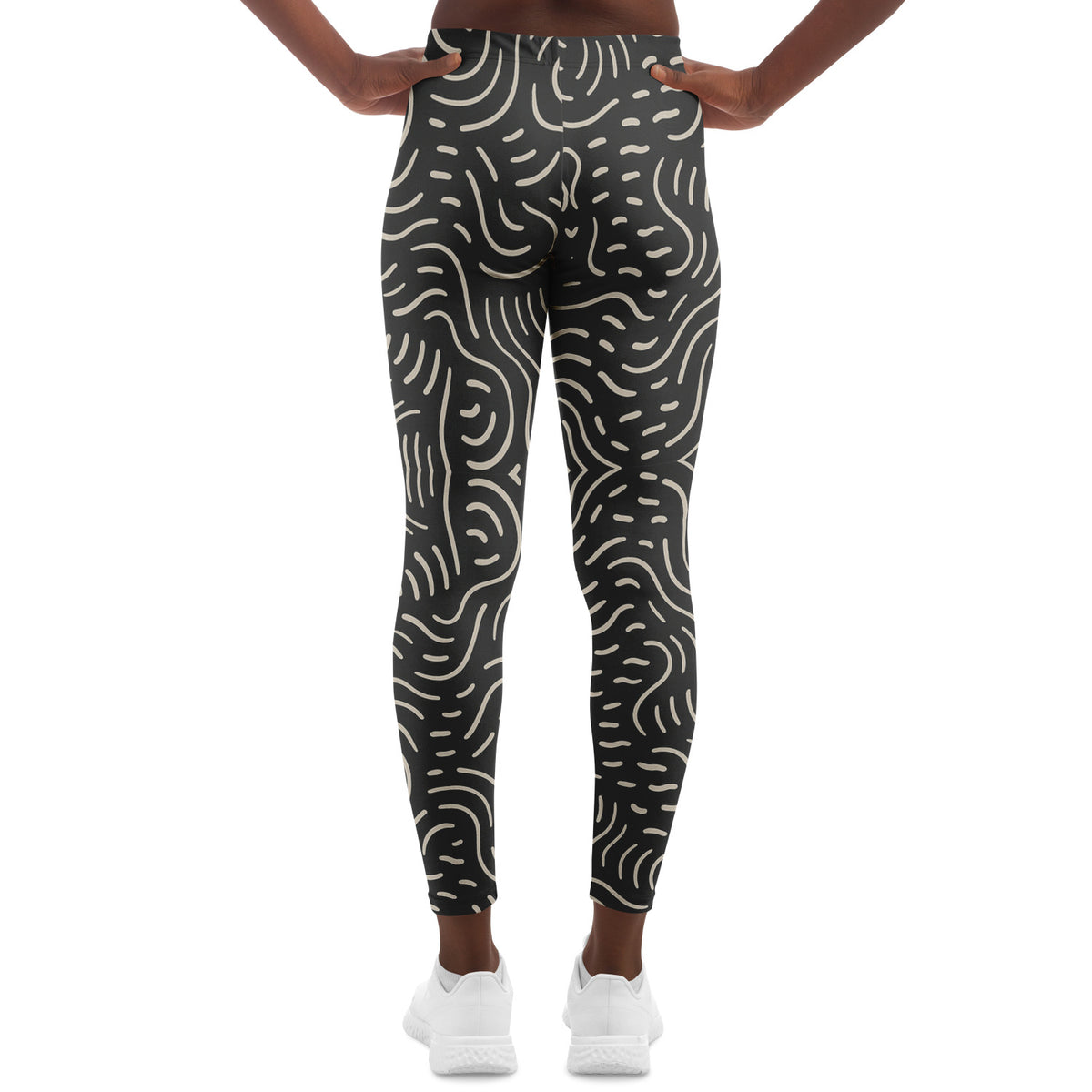 Golden Doodles Leggings, back, on model