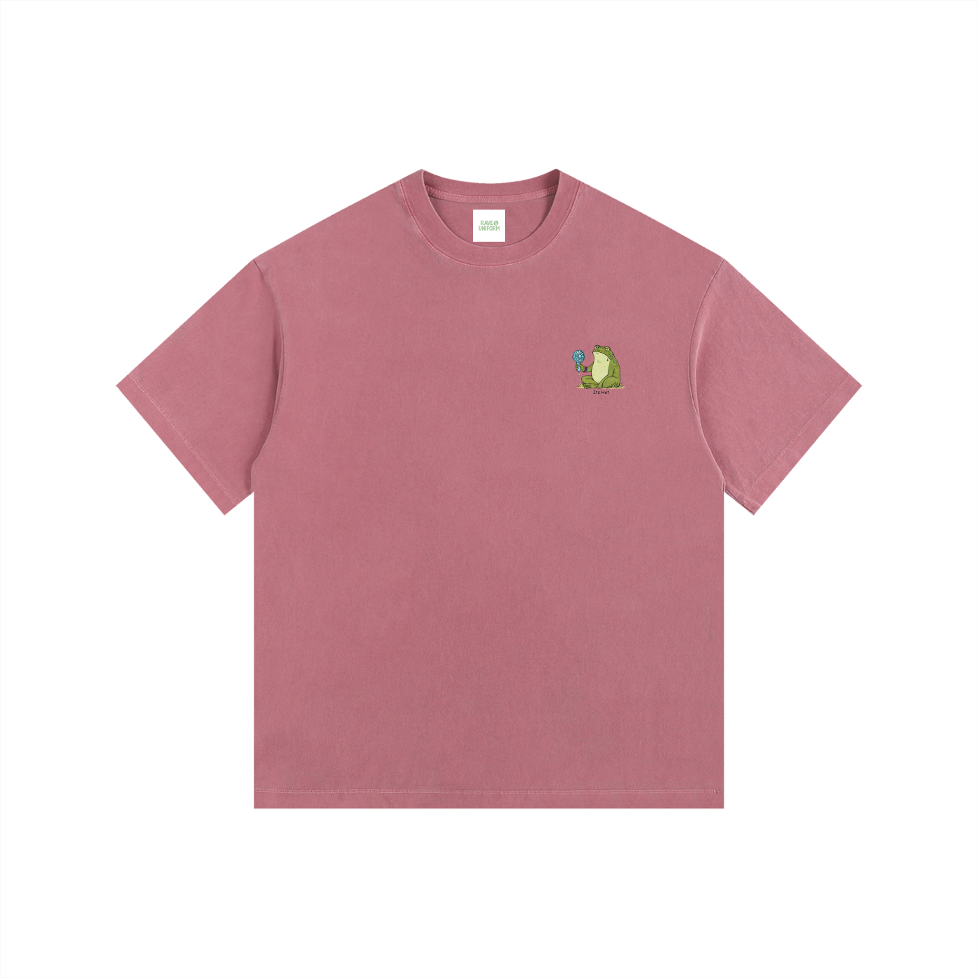 Its Hot Frog Oversized T-Shirt - Rave Uniform Detail View