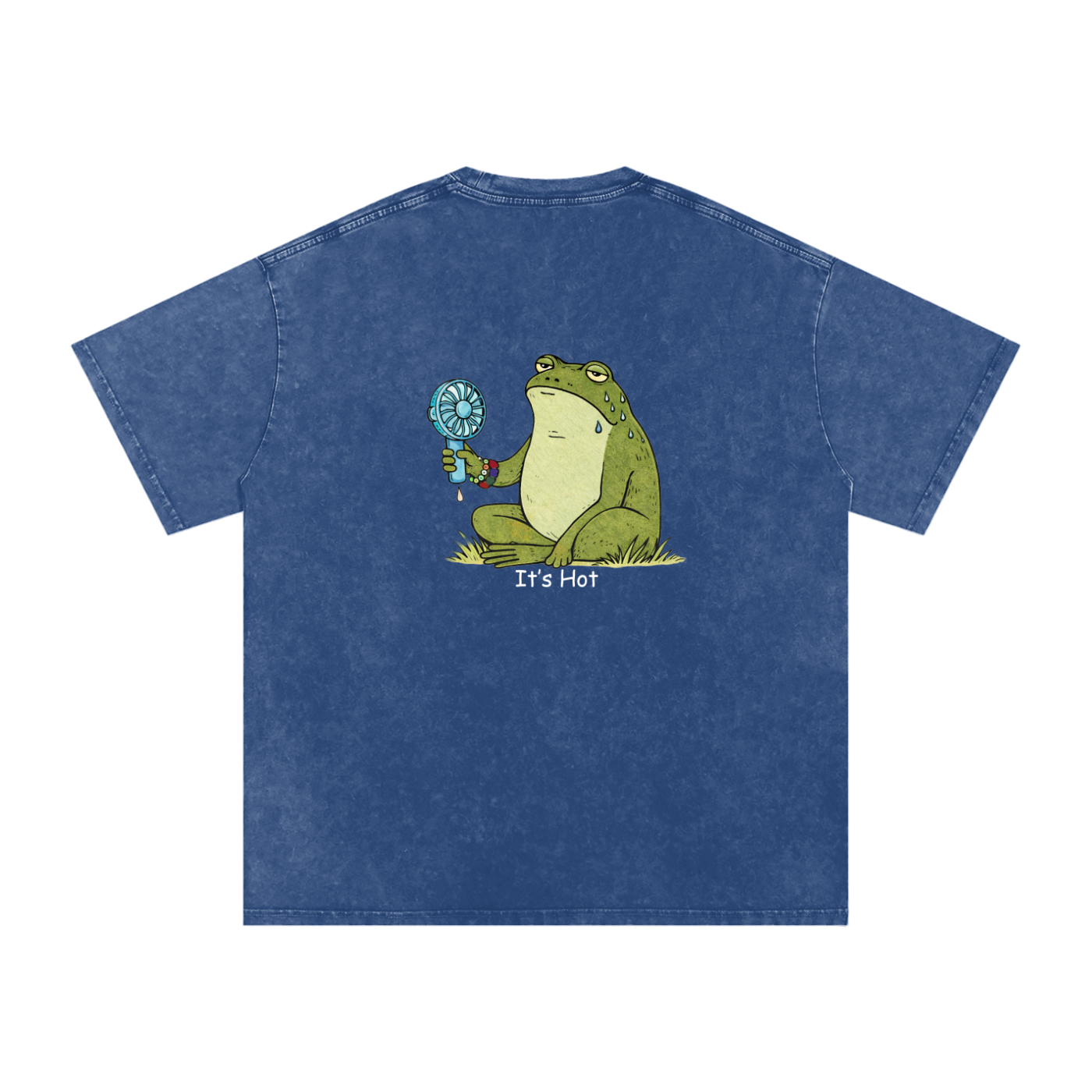 Its Hot Frog Oversized Vintage T-Shirt - Rave Uniform Detail View