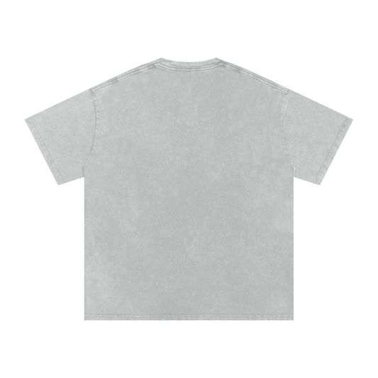 Rolling Balls Oversized Vintage T-Shirt in Light Gray alternate view by Rave Uniform