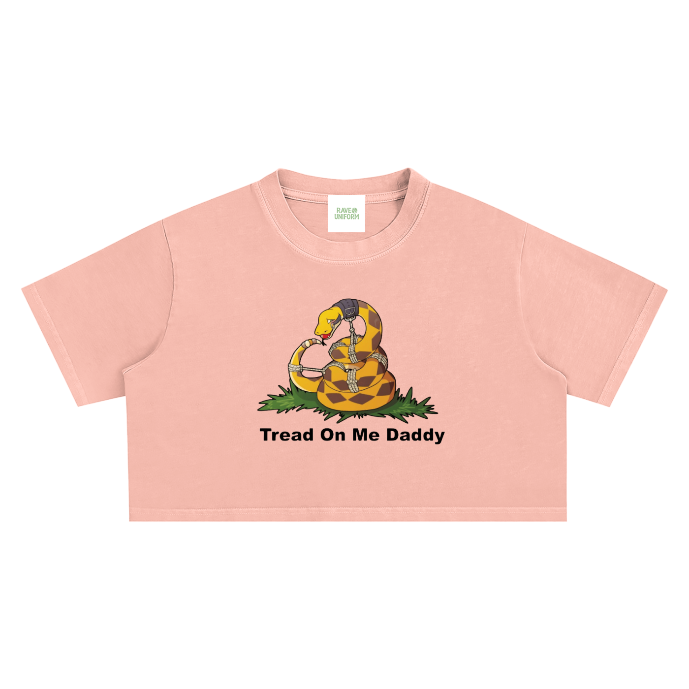 Tread On Me Crop Top - Rave Streetwear View