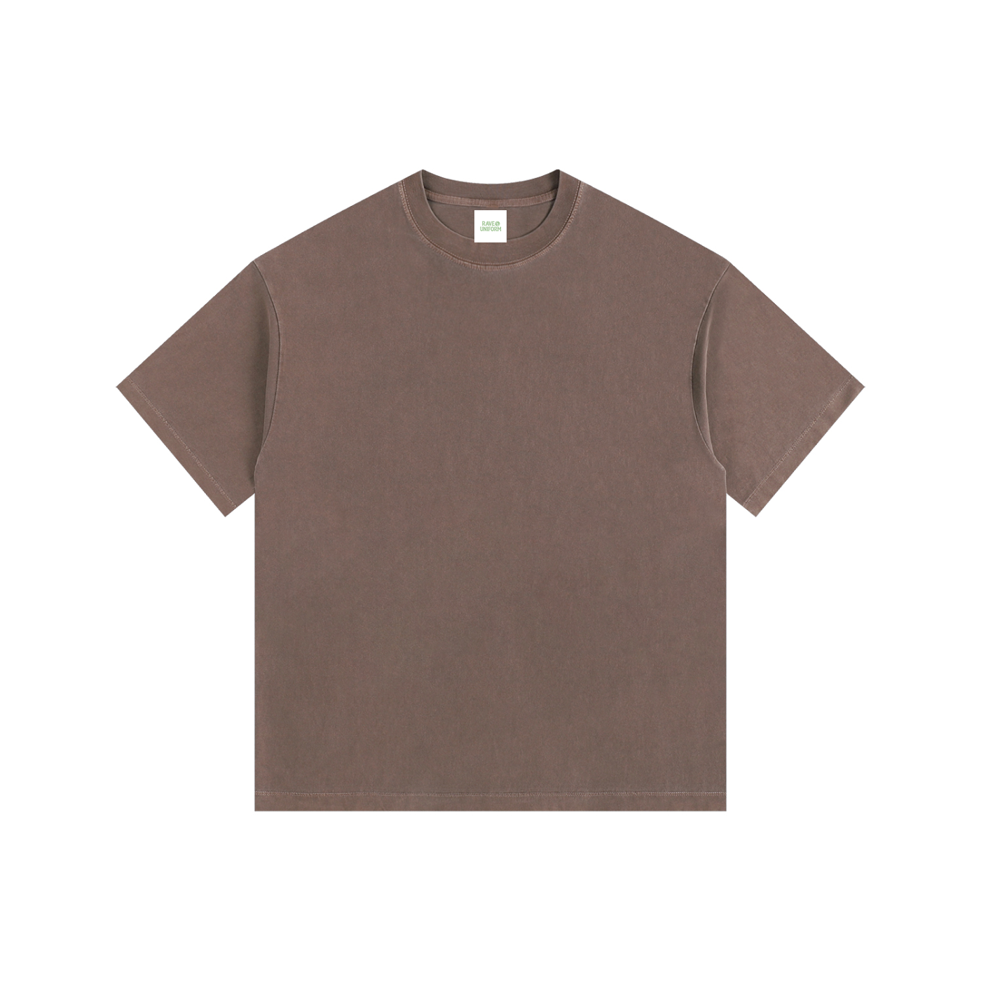 Who Is B2B Oversized Shirt in Coffee detail view by Rave Uniform