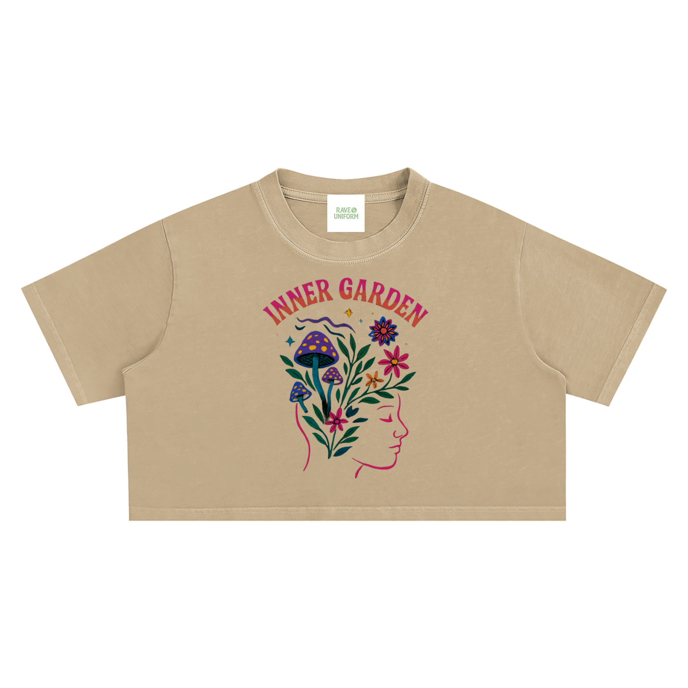 Inner Garden Crop Top - Rave Streetwear View