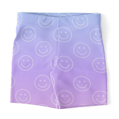Cotton Candy Smiles Legging Shorts, front, flat lay