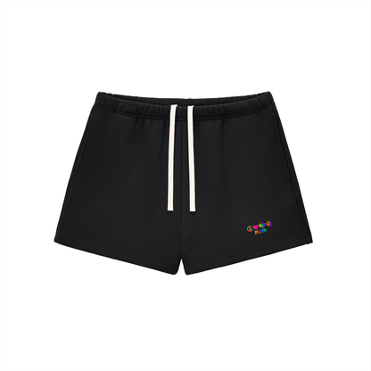 PLUR Cotton Shorts in Black by Rave Uniform
