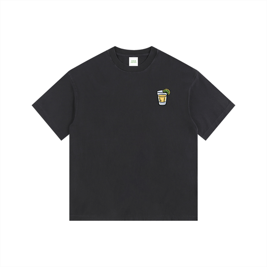 Techno & Tequila Oversized T-Shirt in Black by Rave Uniform
