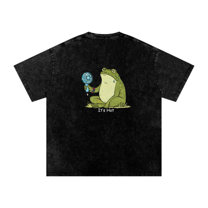 Its Hot Frog Oversized Vintage T-Shirt - Rave Streetwear View