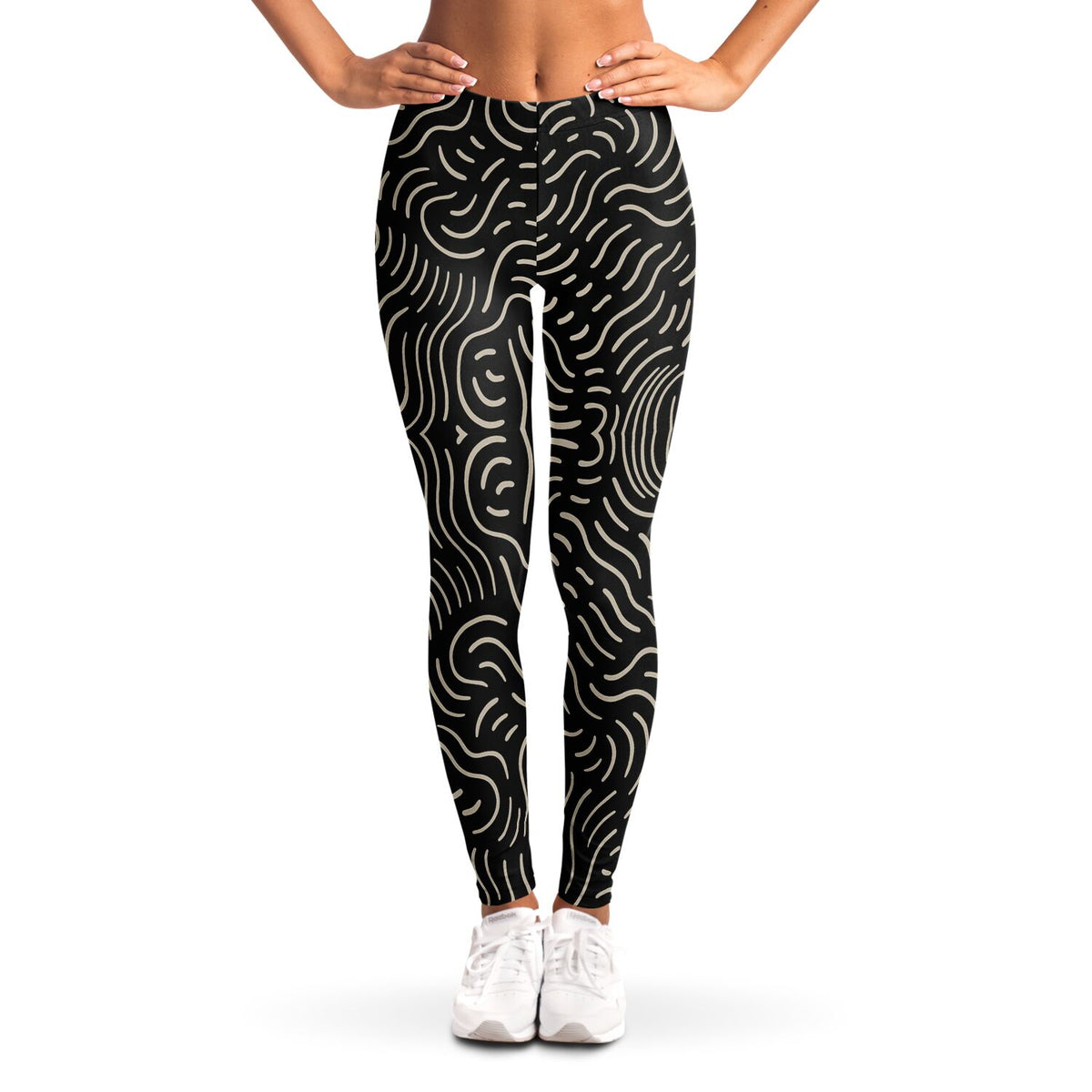Golden Doodles Leggings, front, on model