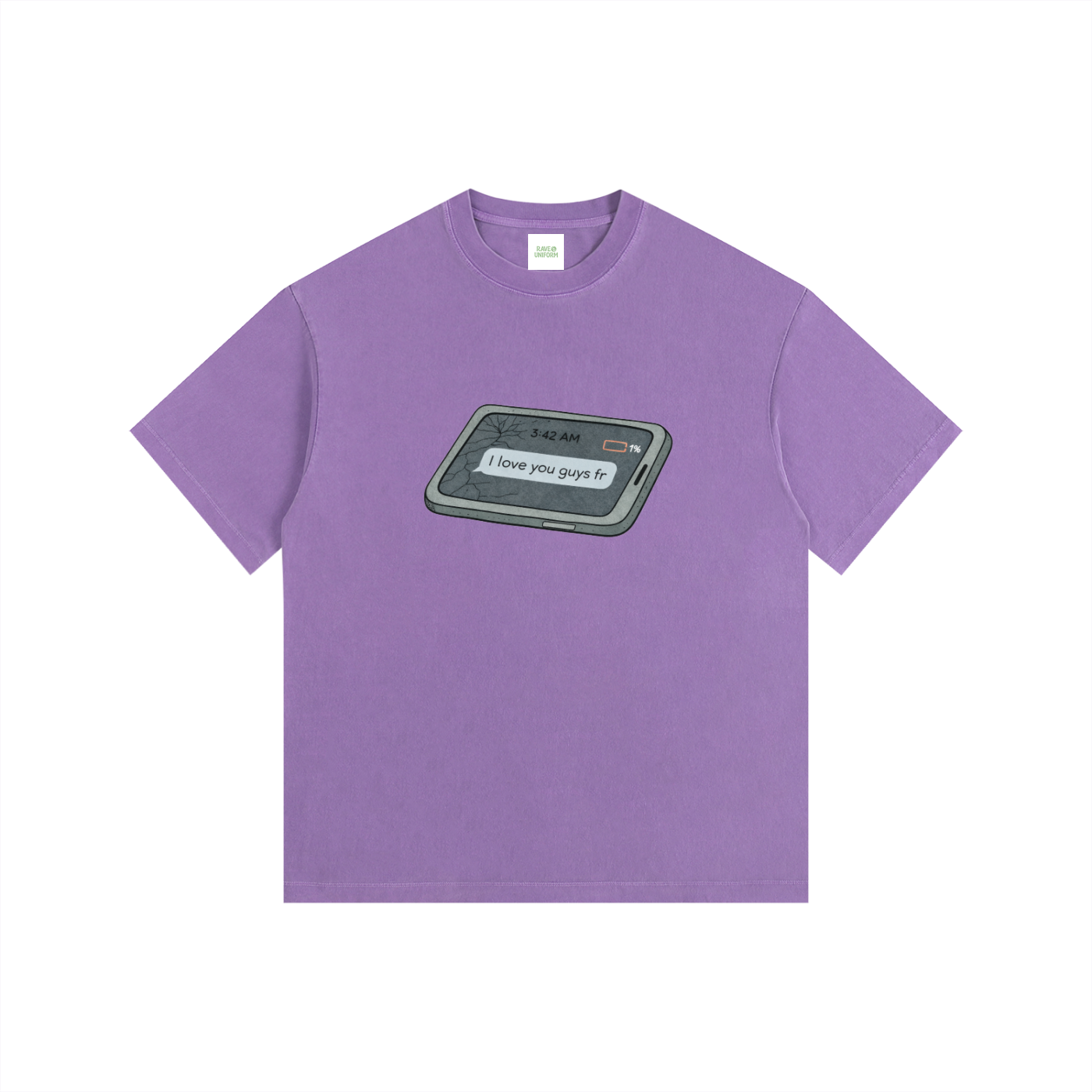 Love u Oversized T-Shirt - Rave Uniform Detail View
