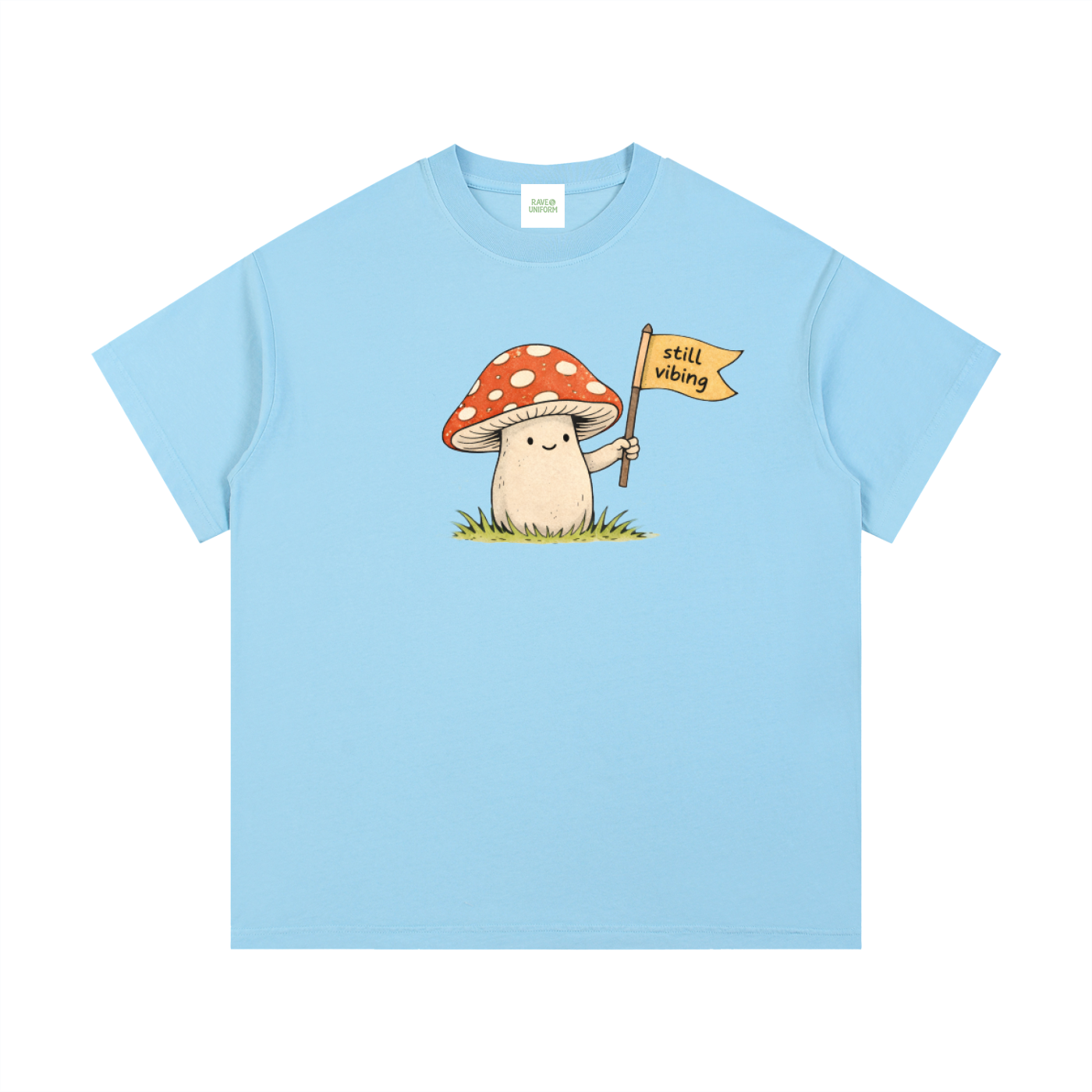 Still Vibin' T-Shirt in Sky Blue by Rave Uniform