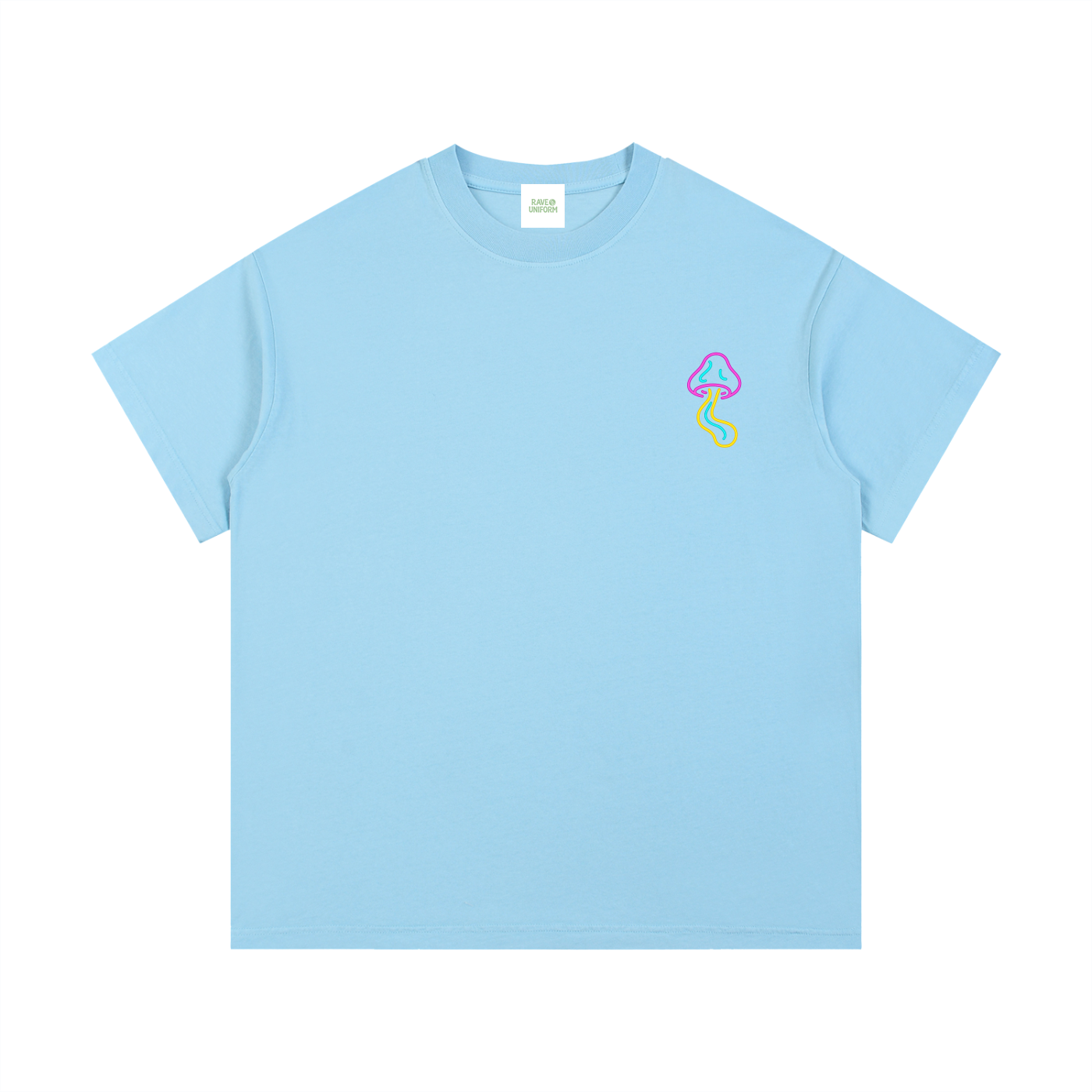 Glowing Mushroom T-Shirt - Rave Streetwear View