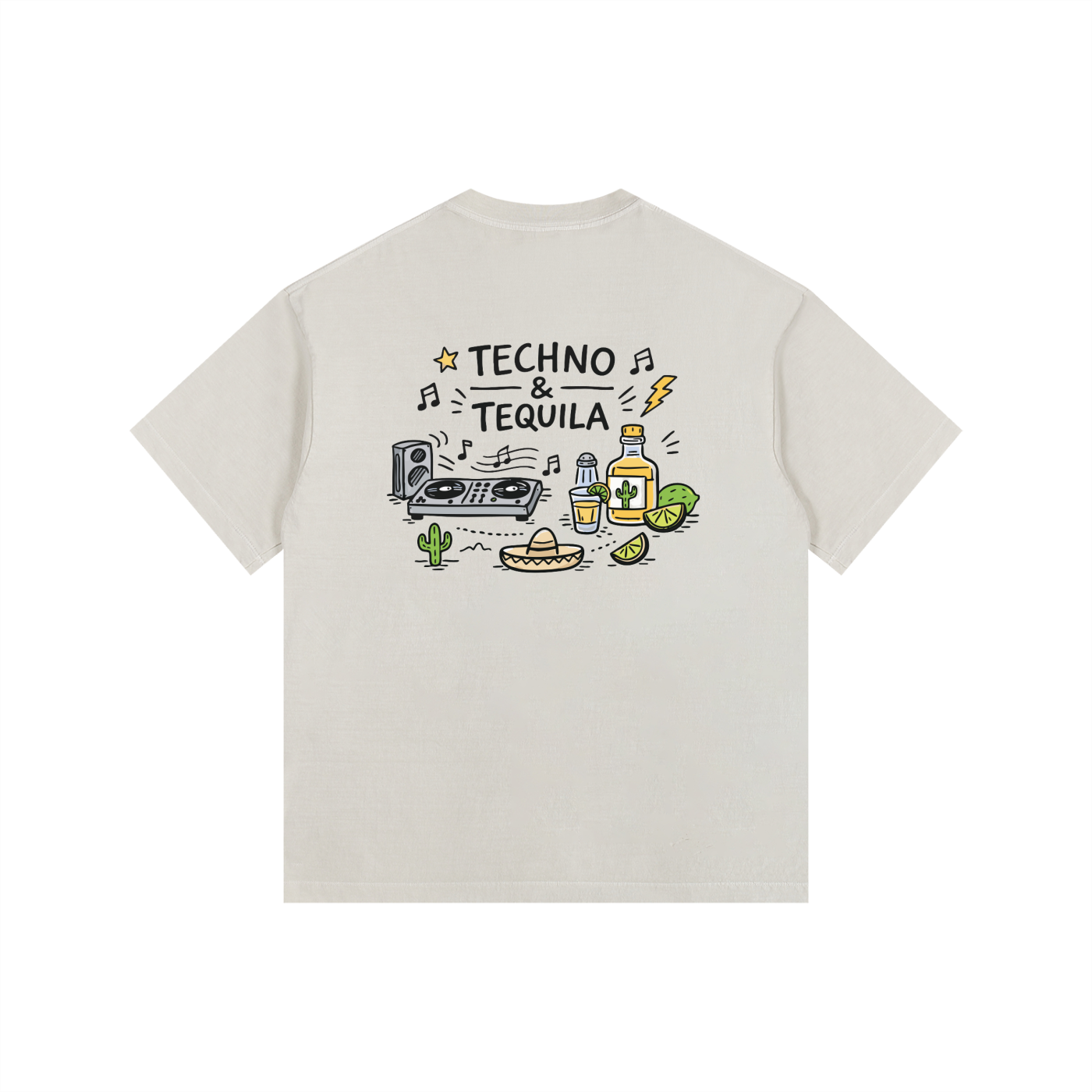 Techno & Tequila Oversized T-Shirt
