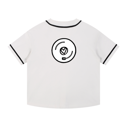 Contrast Piped Button-Up Jersey