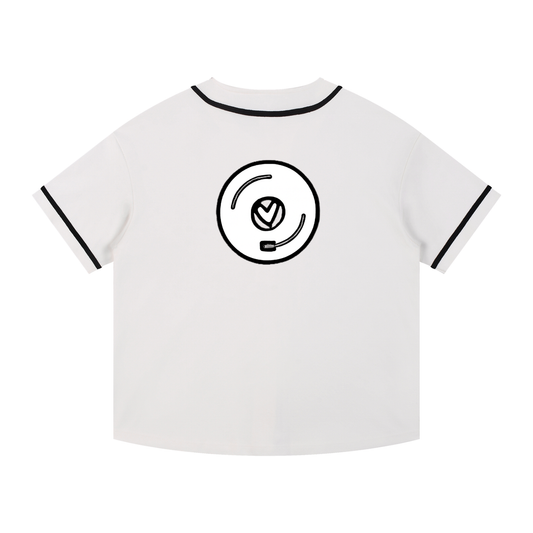 Contrast Piped Button-Up Jersey