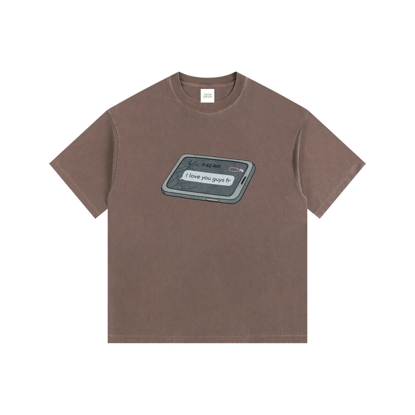 Love u Oversized T-Shirt - Rave Uniform Detail View