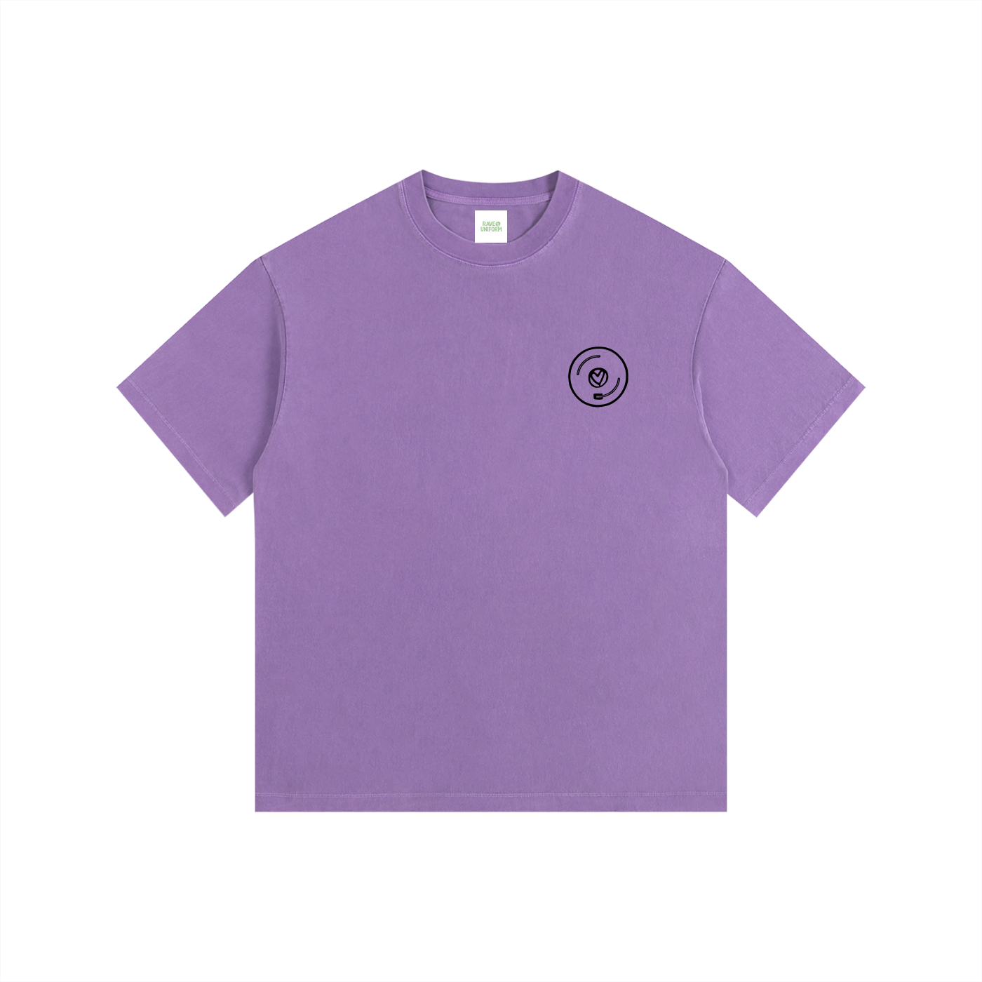 House Hunny Oversized T-Shirt in Purple detail view by Rave Uniform
