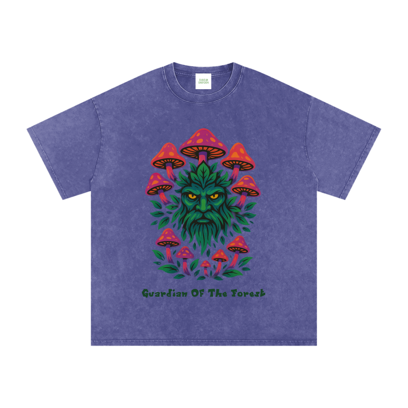 Forest Guardian Oversized Shirt in Purple Haze detail view by Rave Uniform