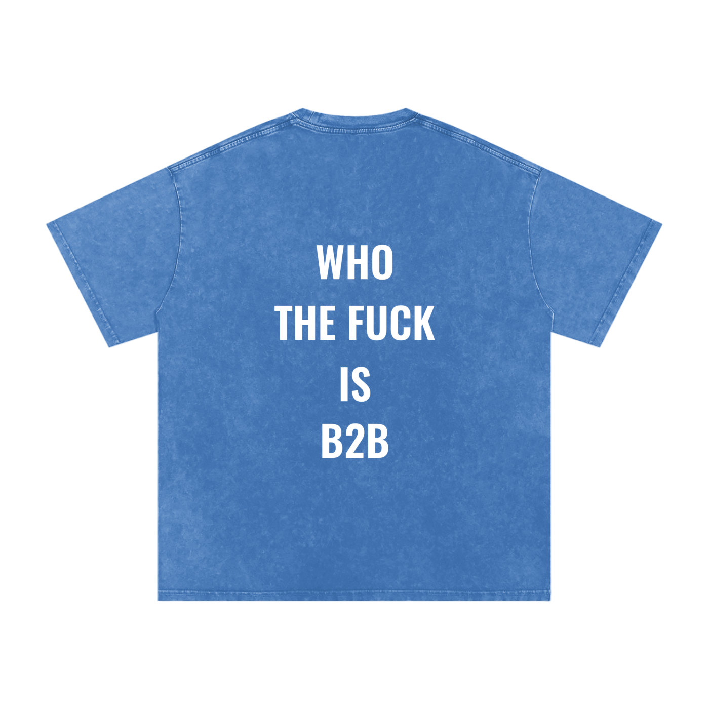 Who is B2B Oversized Vintage T-Shirt in Light Blue detail view by Rave Uniform