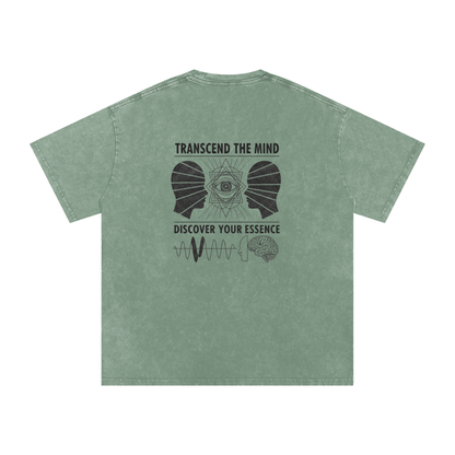 Free Mind Oversized Vintage T-Shirt in Bean Green alternate view by Rave Uniform