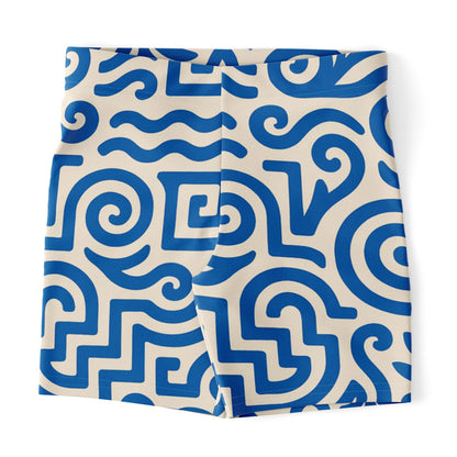 Greek Isles Legging Shorts, front, flat lay
