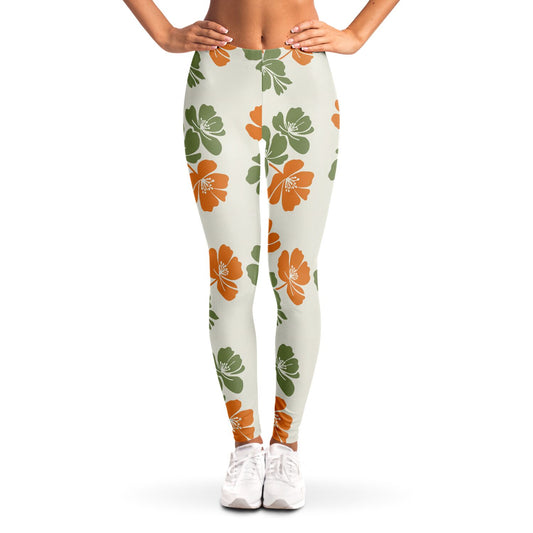 Floral Breeze Leggings, front, on model