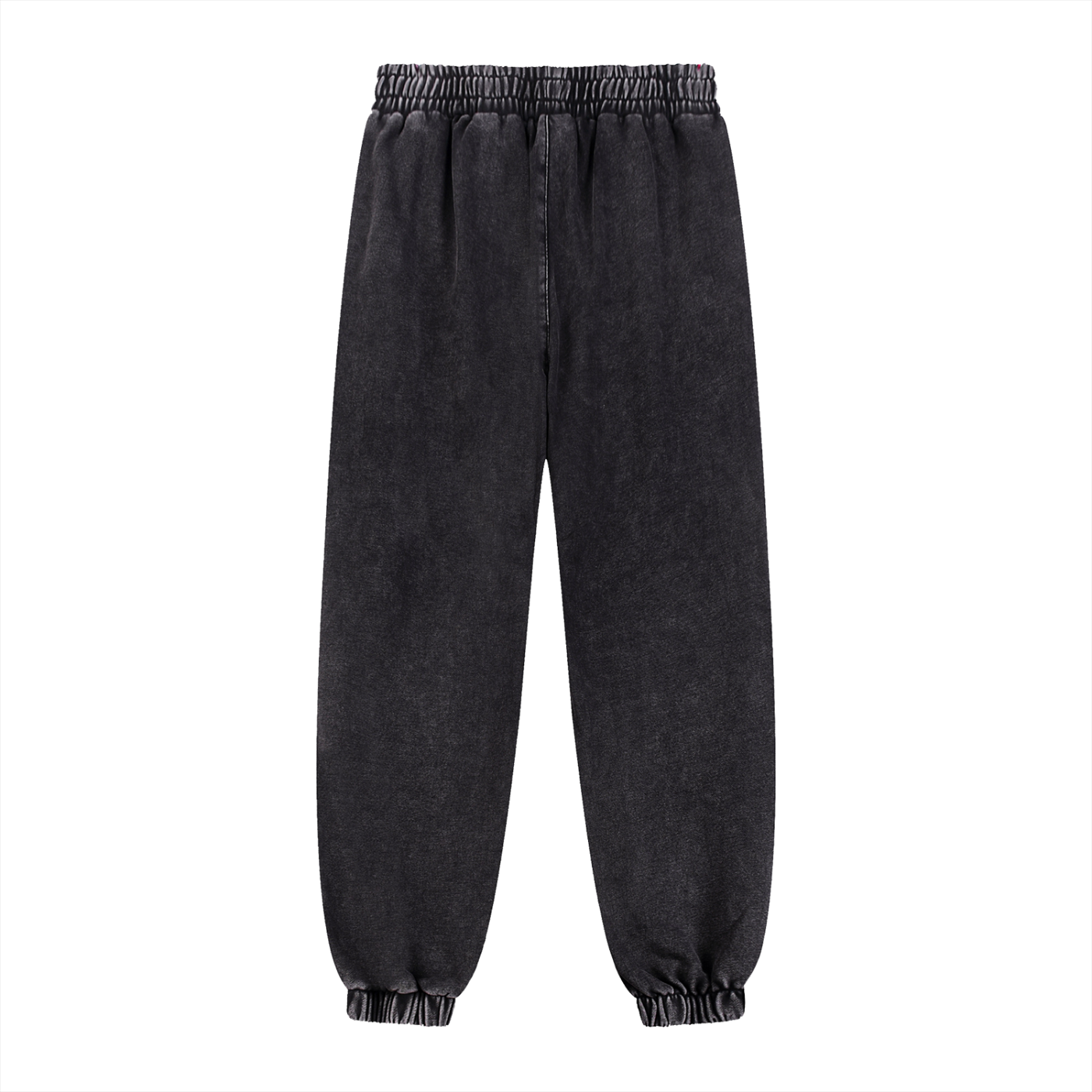Snow Wash Heavyweight Jogged Sweatpants in Black alternate view by Rave Uniform
