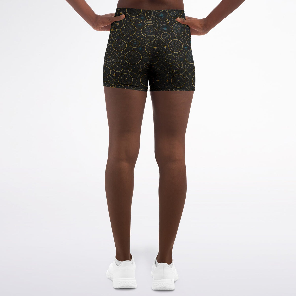 Constellation Legging Shorts, back, on model