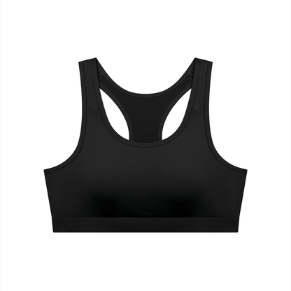 Vinyl Love Cropped Sports Bra - Rave Uniform Back View