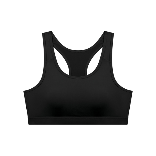 Vinyl Love Cropped Sports Bra - Rave Uniform Back View