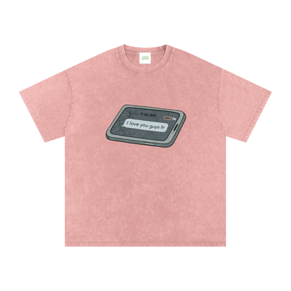 Love U Oversized Vintage T-Shirt - Rave Uniform Detail View