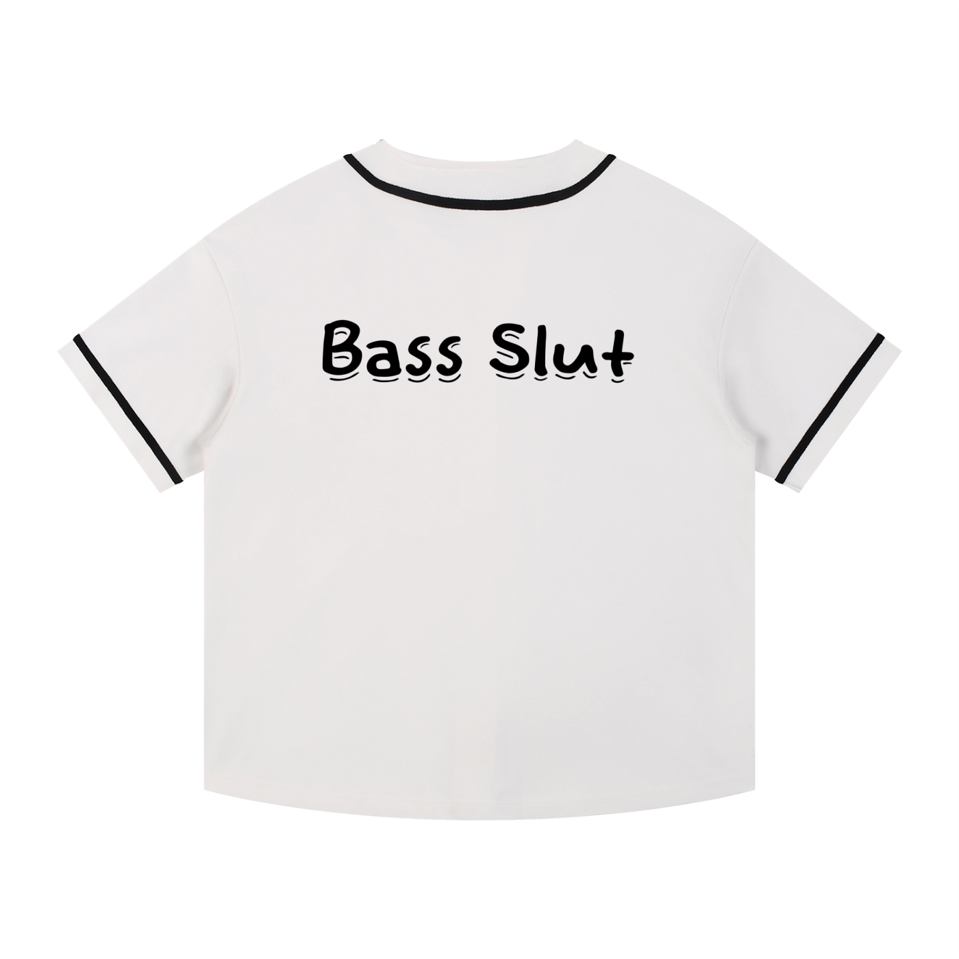 Contrast Piped Button-Up Jersey