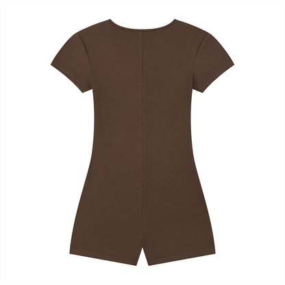 Breathable Tie-Waist Romper - Rave Uniform Detail View