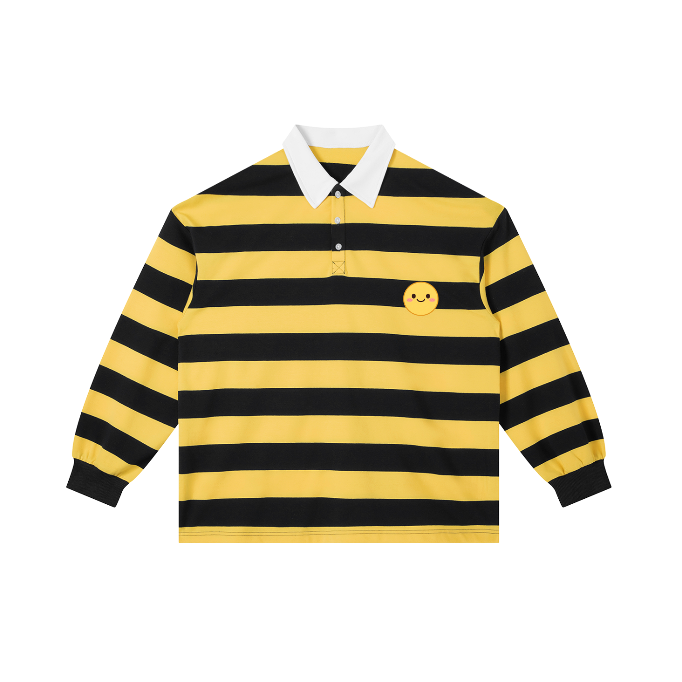 Smiley Stripe Polo Shirt