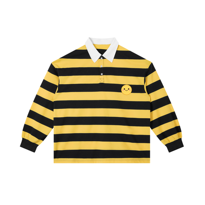 Smiley Stripe Polo Shirt