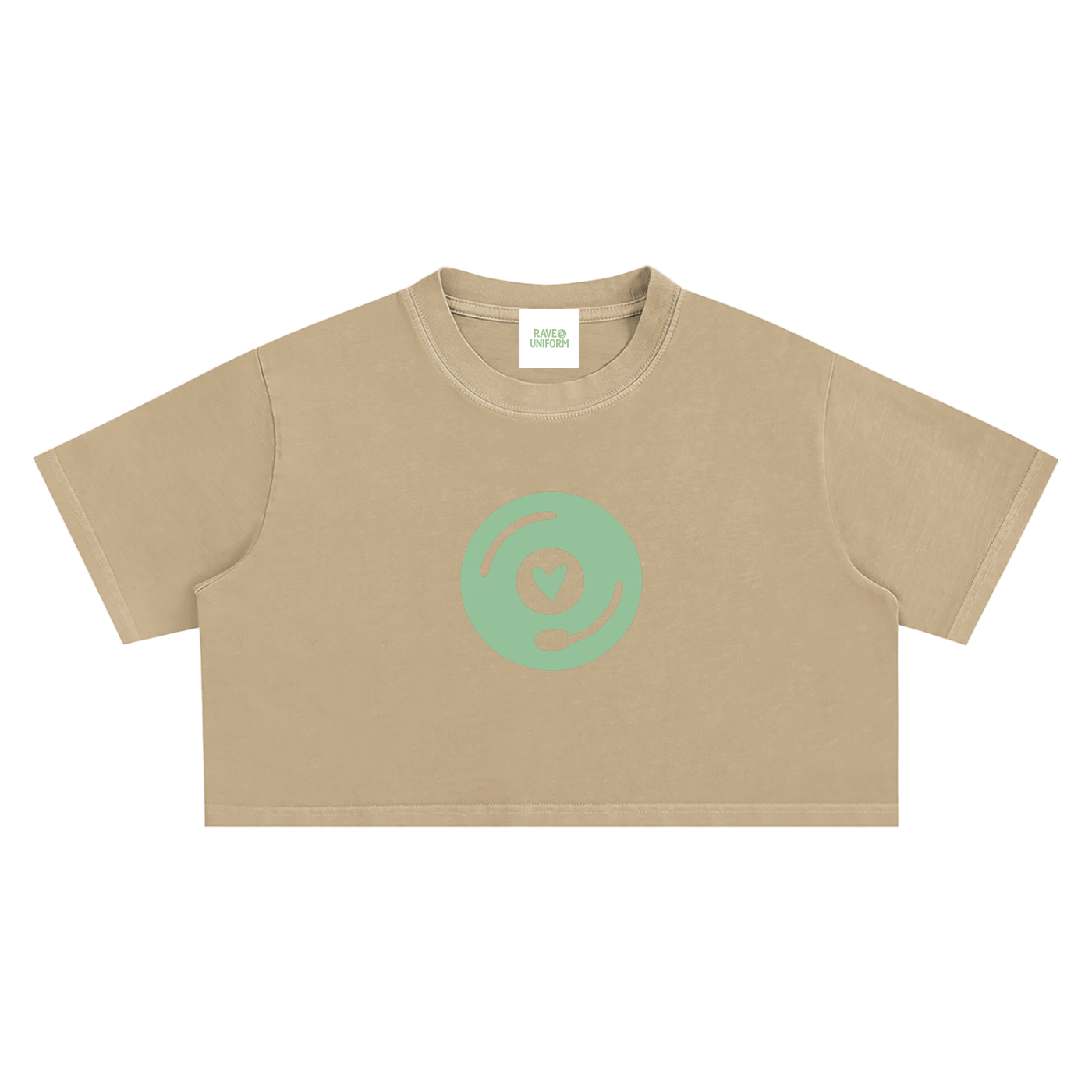 Vinyl Love Crop Top - Rave Streetwear View