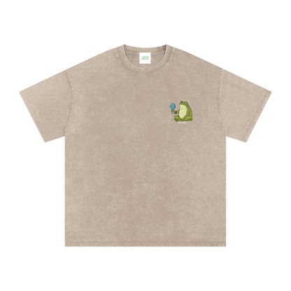 Its Hot Frog Oversized Vintage T-Shirt - Rave Uniform Detail View