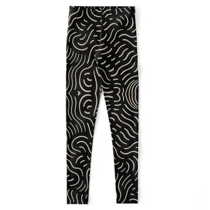 Golden Doodles Leggings, front, flat lay