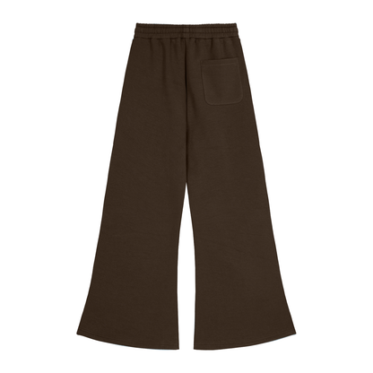 Wide Leg Drawstring Sweatpants in Black alternate view by Rave Uniform