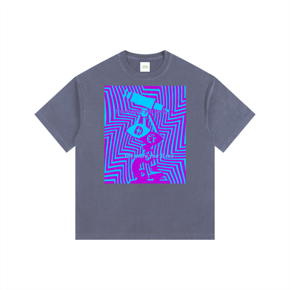Eye Spy Oversized T-Shirt in Navy Blue by Rave Uniform