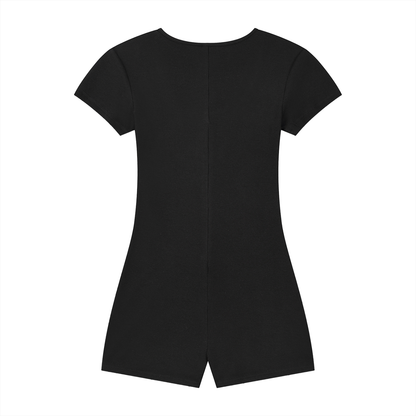 Breathable Tie-Waist Romper - Rave Uniform Side View