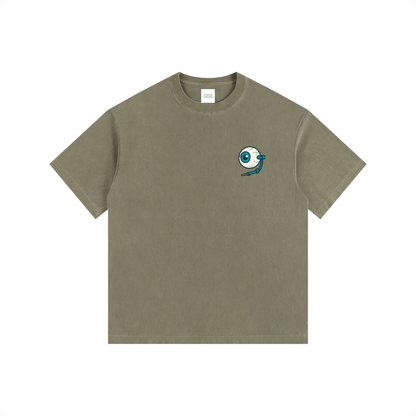 Raver Anatomy Oversized T-Shirt in Army Green by Rave Uniform