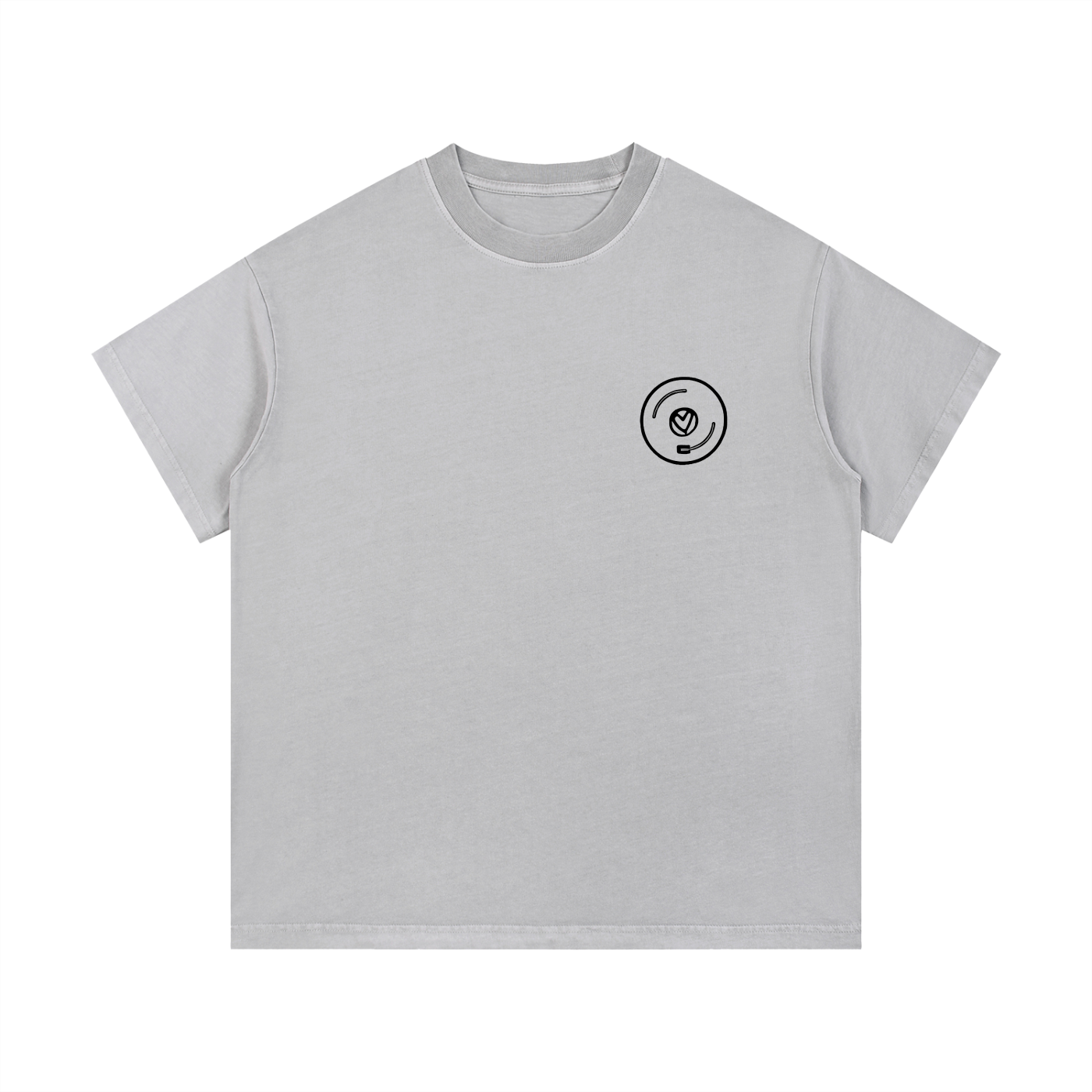 Vinyl Love T-Shirt in Light Gray by Rave Uniform