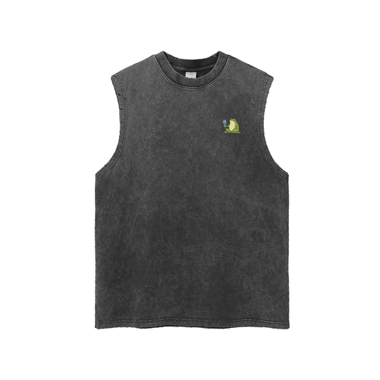 Its Hot Frog Tank Top in Black by Rave Uniform