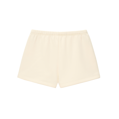 PLUR Cotton Shorts in White alternate view by Rave Uniform