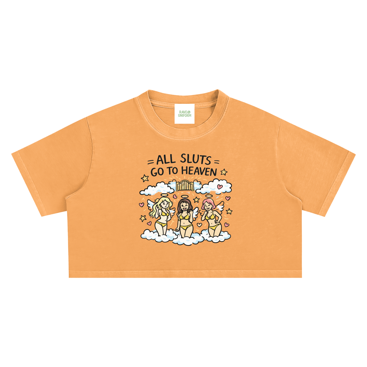Heaven's Gate Crop Top - Rave Streetwear View